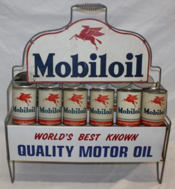 Mobiloil Quality Motor Oil Complete One Quart Can Display Rack (1 of 10)