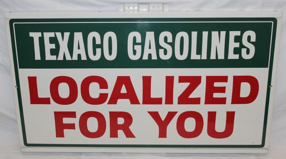 NOS Texaco Gasolines Localized For You Service Station Sign SST (1 of 7)