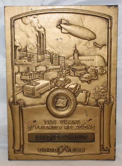 1930's Figural Goodyear Tires 10 Year Award (1 of 5)