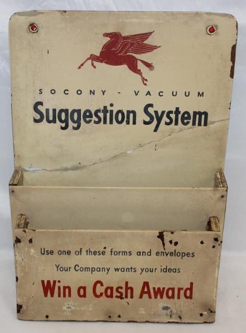 Socony Vacuum Pegasus Suggestion System Countertop Display (1 of 5)