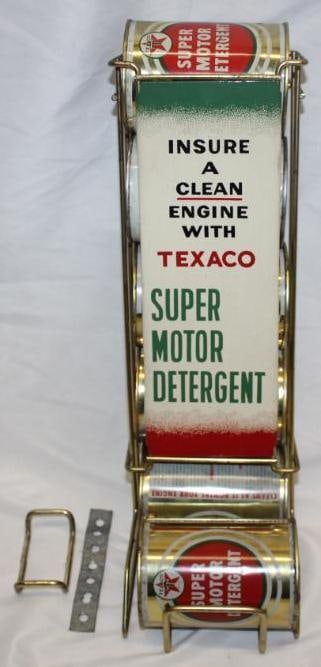 Complete Texaco Super Motor Detergent Oil Can Display Rack (1 of 7)