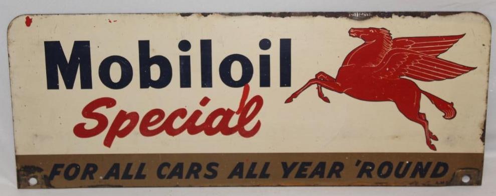 Mobiloil Special Pegasus Oil Can Display Rack Sign DST (1 of 6)