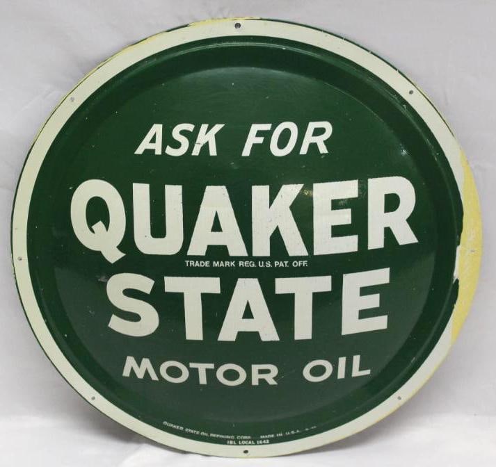 Ask For Quaker State Motor Oil Embossed SST Sign (1 of 4)