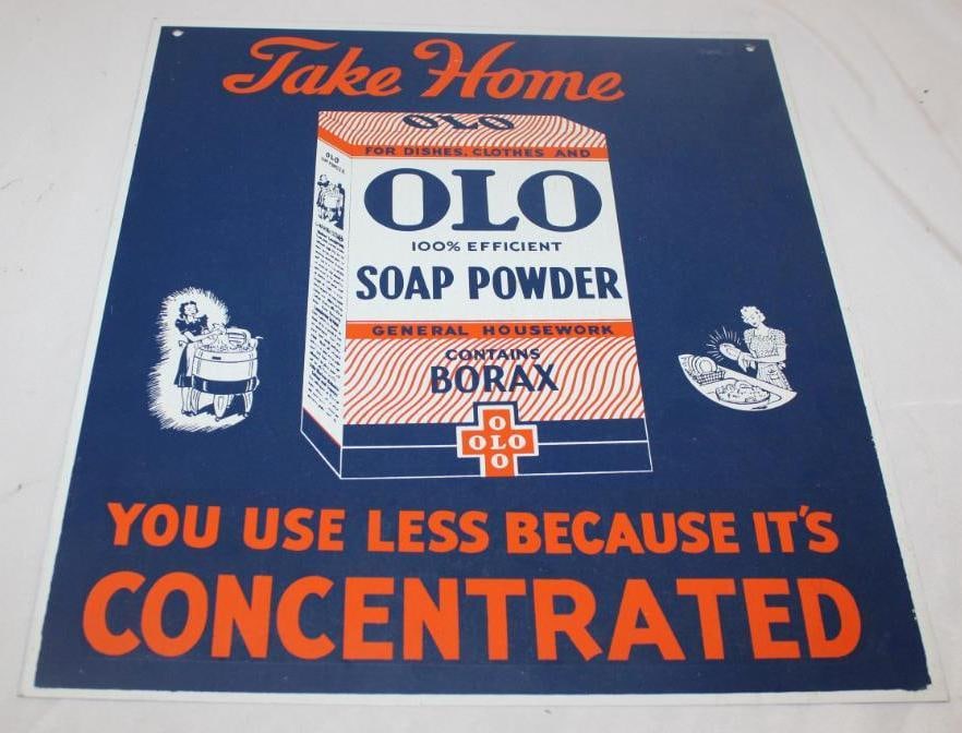 OLO Soap Powder Graphic Advertising Sign (1 of 2)