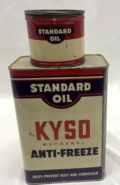 Group of 2 Standard Oil of Kentucky KYSO Oil and Grease Can (1 of 3)