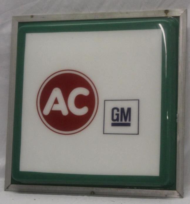 AC GM General Motors Plastic Advertising Sign (1 of 4)