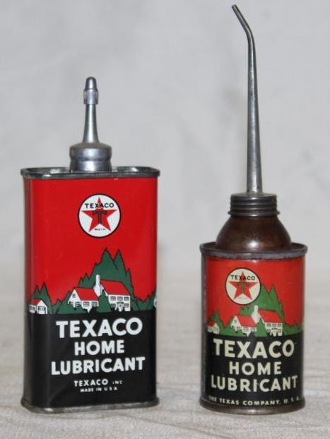 Group of 2 Texaco Home Lubricant Oiler Cans (1 of 2)