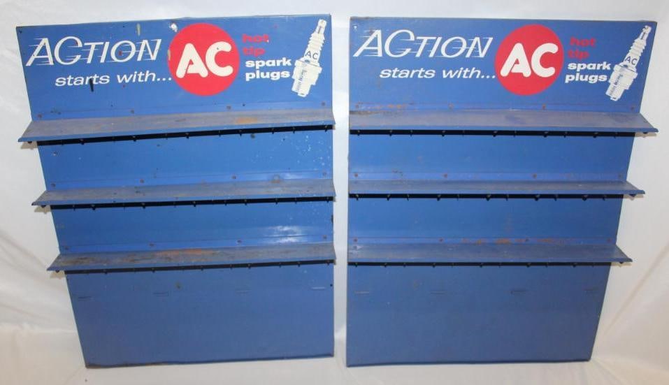 Group of 2 AC Spark Plugs Advertising Racks (1 of 6)