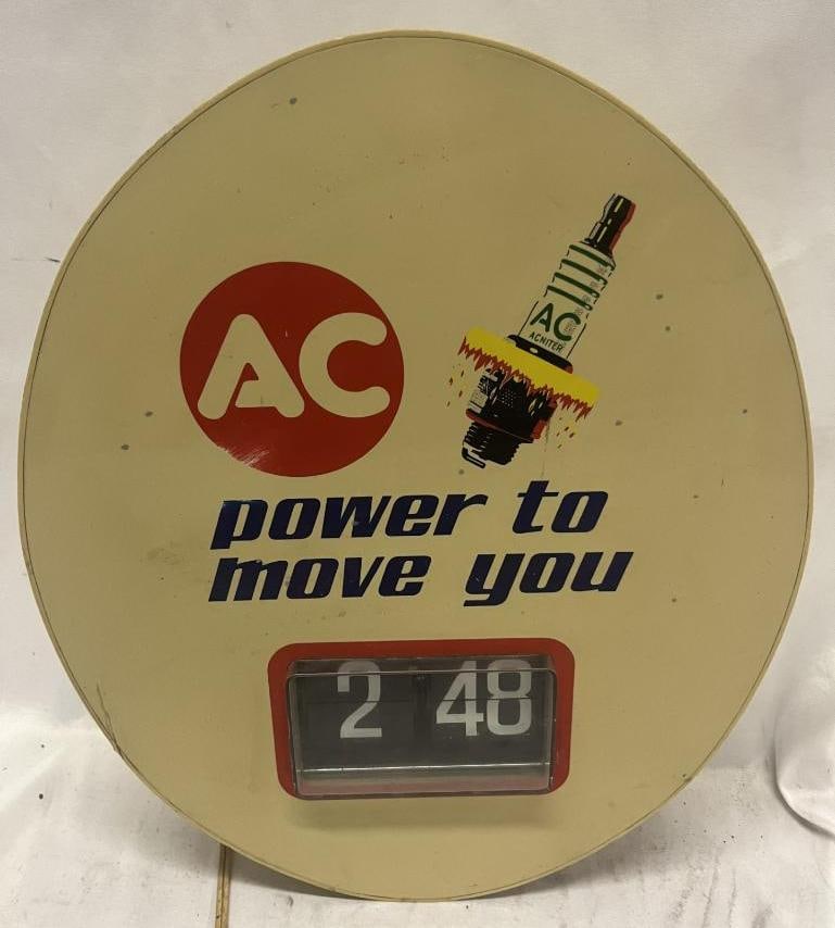 AC Spark Plug Advertising Clock (1 of 4)