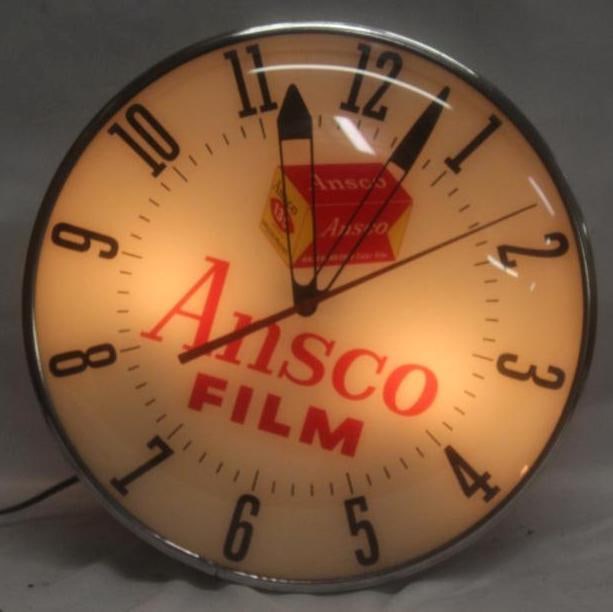 Ansco Chrome Color Film Advertising Light-Up PAM Clock (1 of 6)