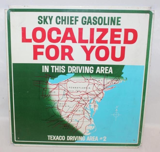 Texaco Sky Chief Gasoline Localized for You Pump Sign (1 of 2)