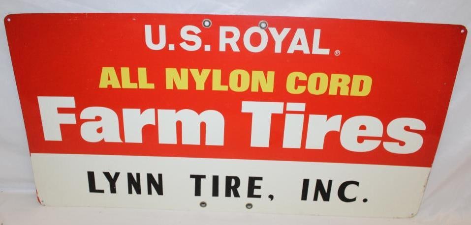 US Royal Farm Tires Metal Advertising Sign (1 of 4)