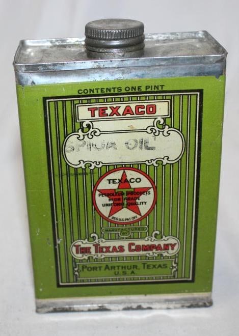 Texaco Port Arthur Spica Oil Pint Can (1 of 4)
