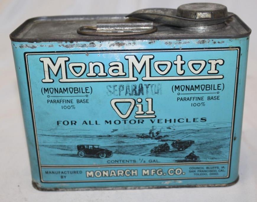 1/2 Gallon Graphic Mona-Motor Oil Can (1 of 4)