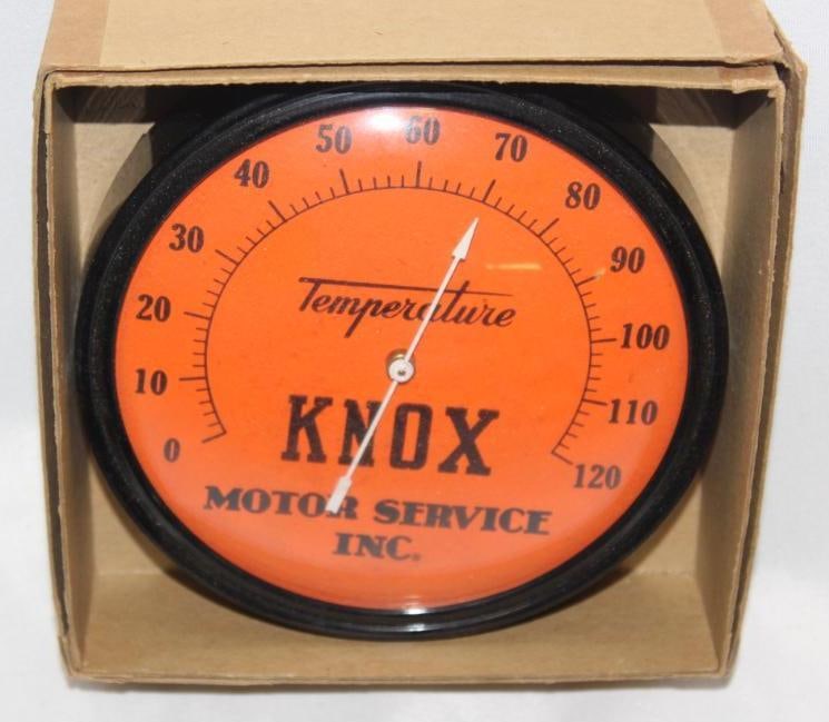 NOS Knox Motor Service Advertising Thermometer (1 of 3)