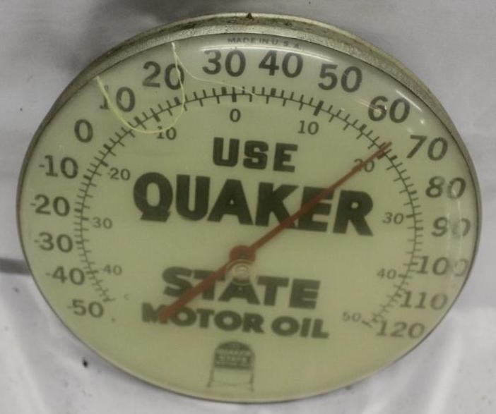 Use Quaker State Motor Oil Advertising Thermometer (1 of 2)