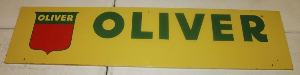 Large Oliver Tractor Farm Machinery Dealership Advertising Sign (1 of 5)