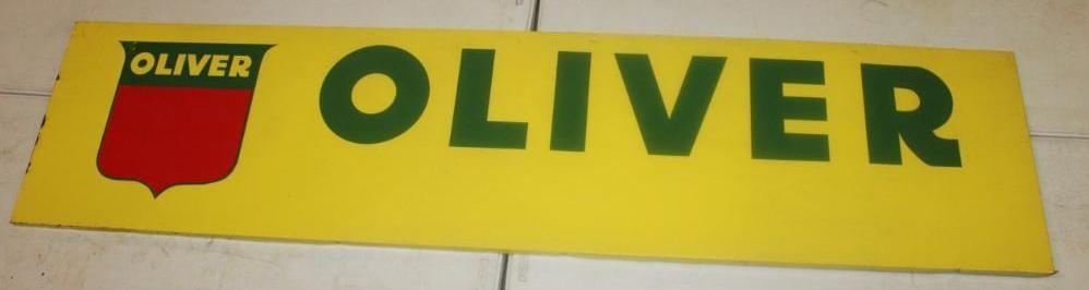 Large Oliver Tractor Farm Machinery Dealership Advertising Sign (1 of 5)