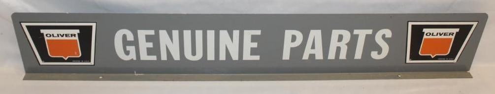 Oliver Tractors Genuine Parts Dealership Advertising Rack Sign (1 of 6)