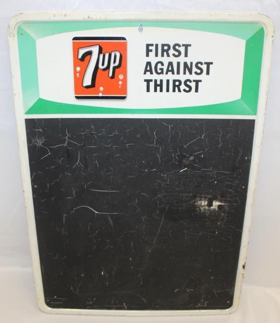 Peter Max Designed 7up Metal Advertising Sign