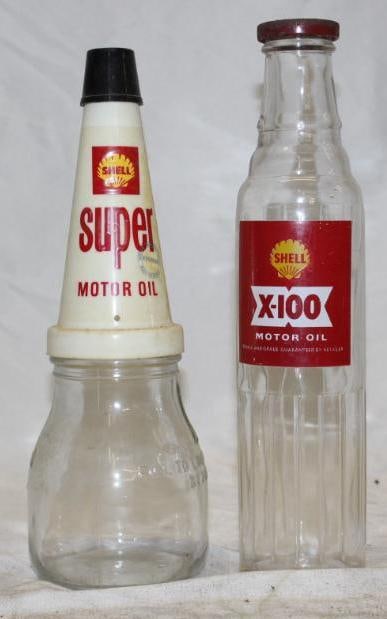Group of 2 Shell Oil Bottles (1 of 2)