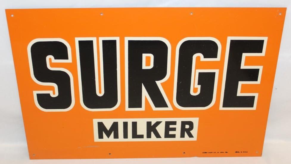 Surge Milker Farm Advertising Tin Tacker (1 of 5)