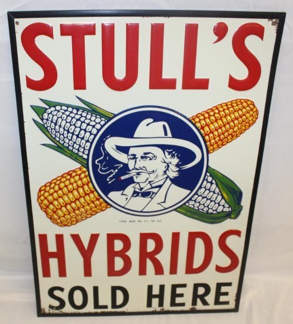 Stull's Hybrids Seed Corn Advertising Farm Sign (1 of 4)