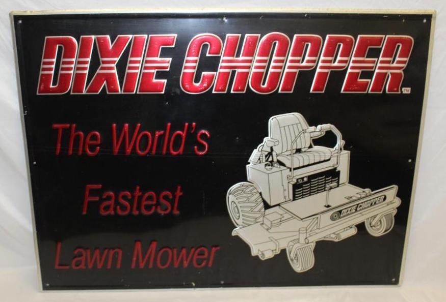 Dixie Chopper "Worlds Fastest Lawn Mower" Advertising Sign (1 of 5)