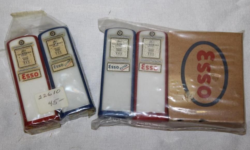 2 Pairs of Gas Pump Salt and Pepper Shakers Esso (1 of 2)