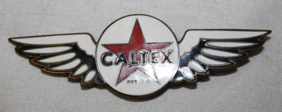 Texaco Caltex Service Station Attendant Winged Badge (1 of 2)