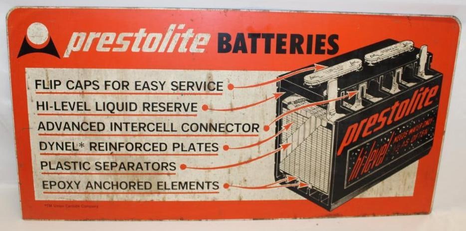 Prestolite Batteries Advertising Metal Sign (1 of 4)