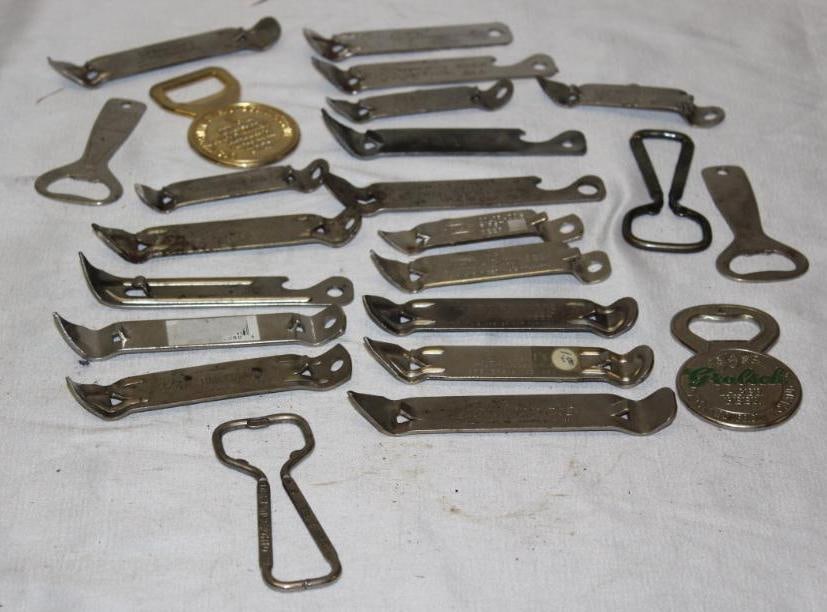 Large Group of Advertising Bottle Openers Coca-Cola, Budweiser, Schmidt's, Bergomaster (1 of 7)