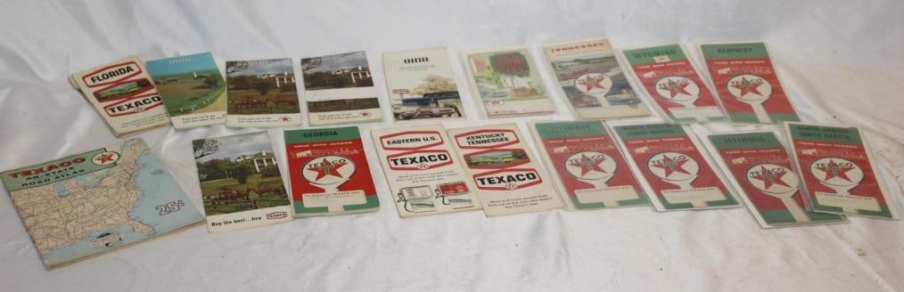 Large Group of 19 Texaco Service Station Maps (1 of 3)
