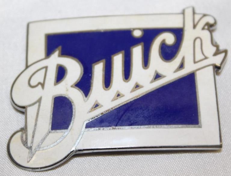 1923-1925 Buick Radiator Emblem Badge: Cloisonne; 2.5" x 1.75"