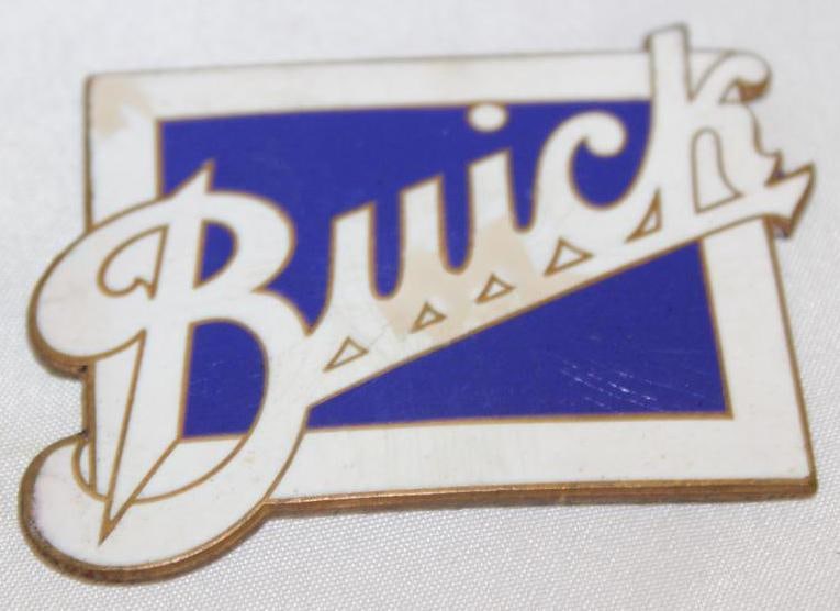 1913-1922 Buick Radiator Emblem Badge: Cloisonne; 2.5" x 1.75"