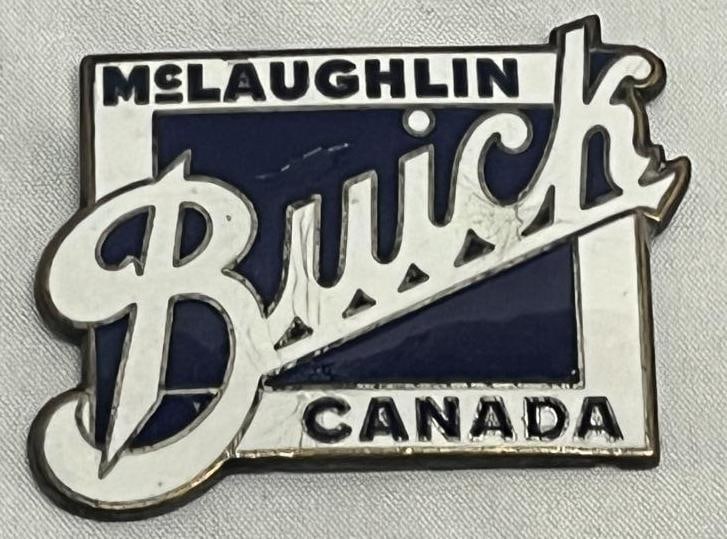 1926-1927 Buick McLaughlin Radiator Emblem Badge: Cloisonne; 2" x 1.5"