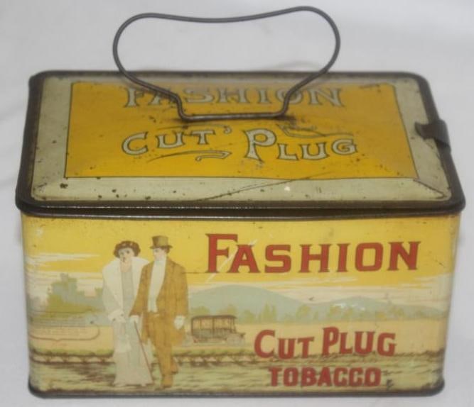 Fashion Cut Plug Tobacco Automobile Advertising Tin Container (1 of 4)