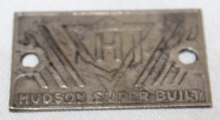 Hudson Super-Built Coach Builder Body Tag Emblem Badge: 1.75" x 1"