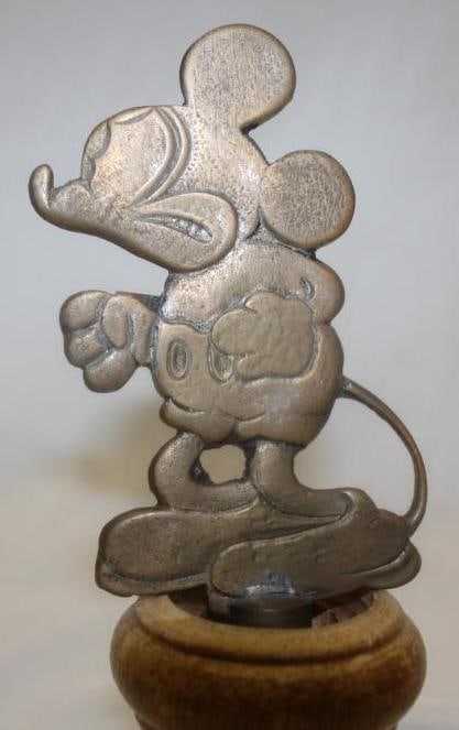 1930 Mickey Mouse Brass Radiator Mascot Hood Ornament (1 of 4)