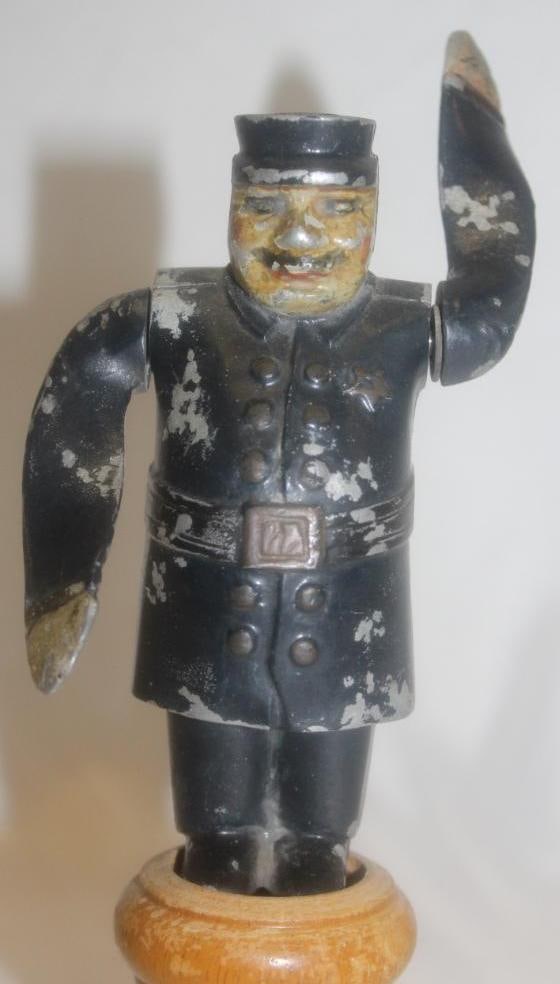 Traffic Cop Police Whirligig Radiator Mascot Hood Ornament (1 of 6)