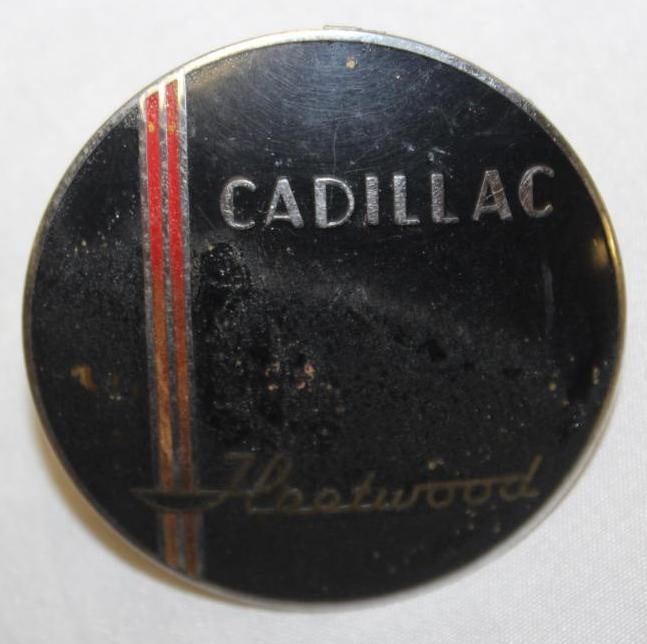 1937 Cadillac Fleetwood V12 Horn Button Emblem Badge: 2.5" Diameter