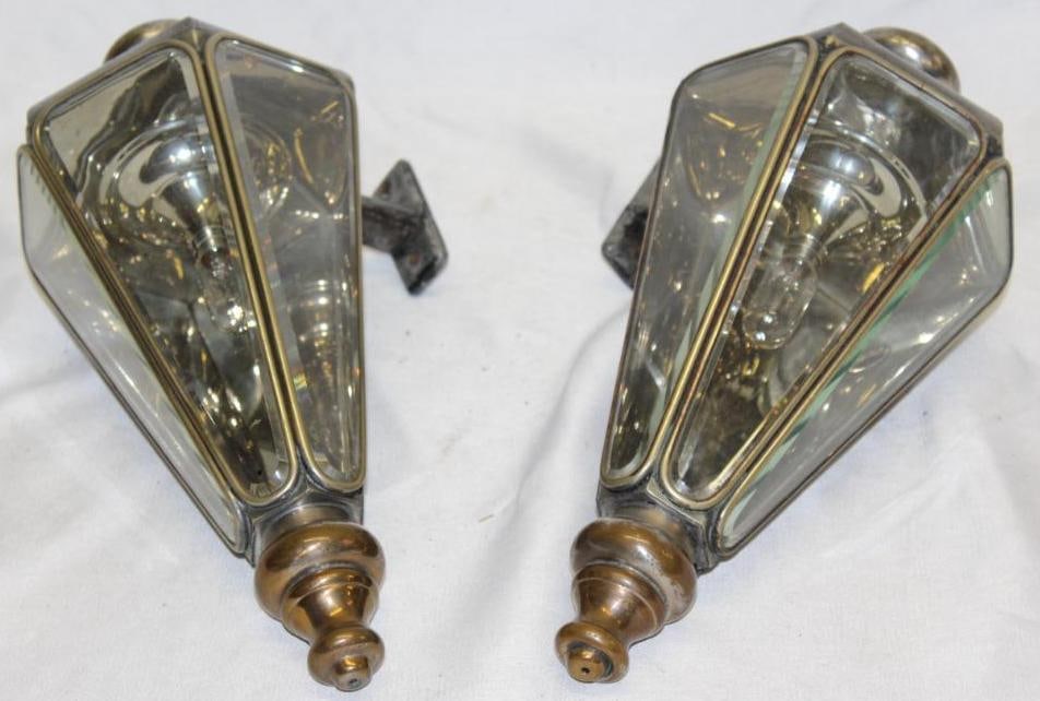 Pair of Early Ornate Pierce Arrow Side Lights (1 of 4)