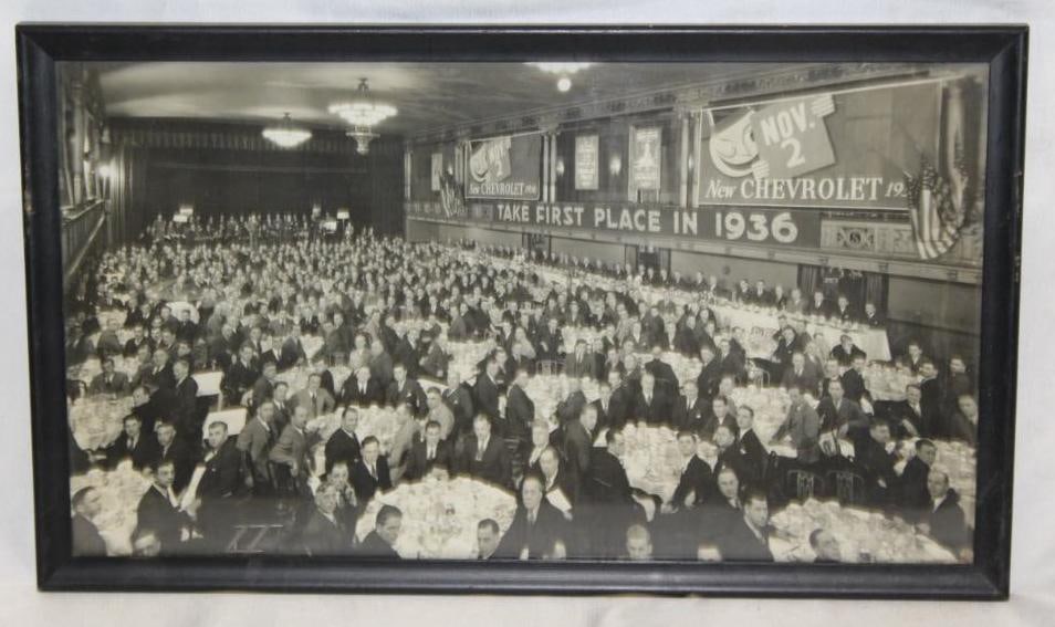 1936 Chevrolet Sales Banquet National Dealer Meeting Photo: 20.5" x 12"