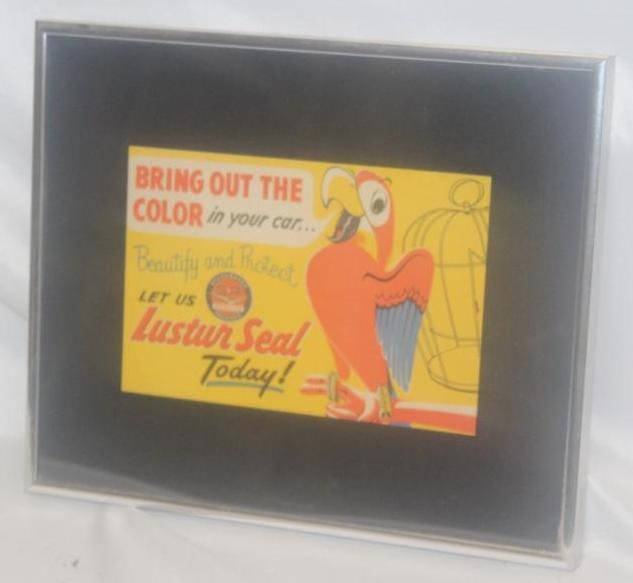 Studebaker Packard Service Lustur Seal Framed Advertisement (1 of 3)