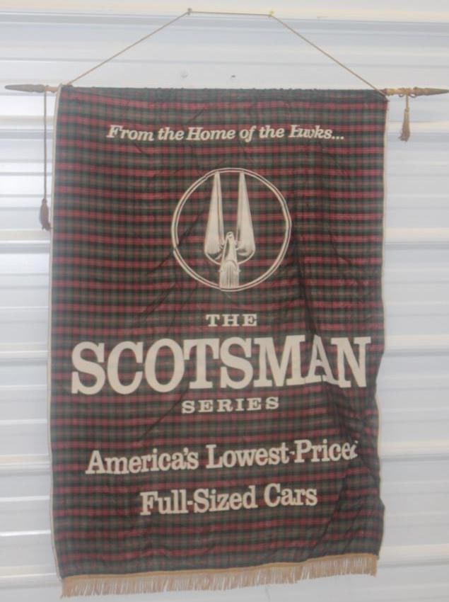 1957 & 1958  Studebaker Scotsman Series Advertising Dealership Banner (1 of 3)