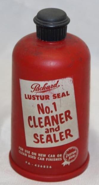 Packard Lustur Seal Advertising Bottle: 12 oz