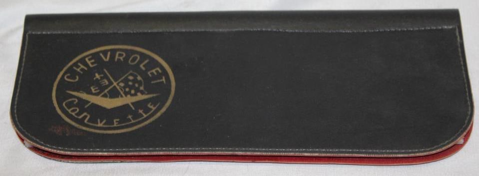 1950's Chevrolet Corvette Advertising Leather Document Folder (1 of 3)