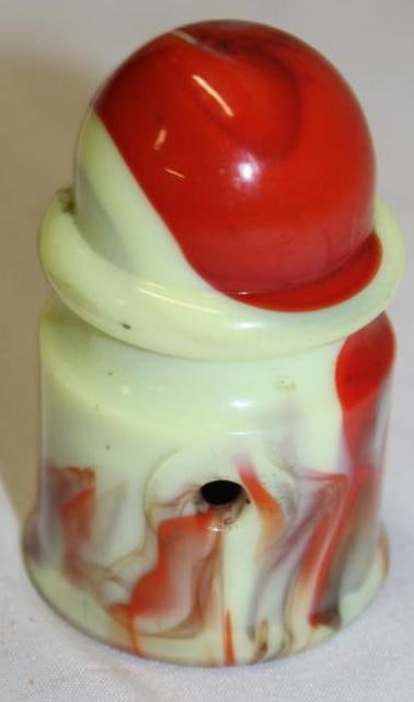 Early Marbleite Automobile Accessory Ashtray: 1.75" x 3"