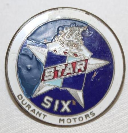 1926 Durant Star 6 Radiator Emblem Badge (1 of 2)