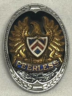 1928-1929 Peerless Radiator Emblem Badge (1 of 2)